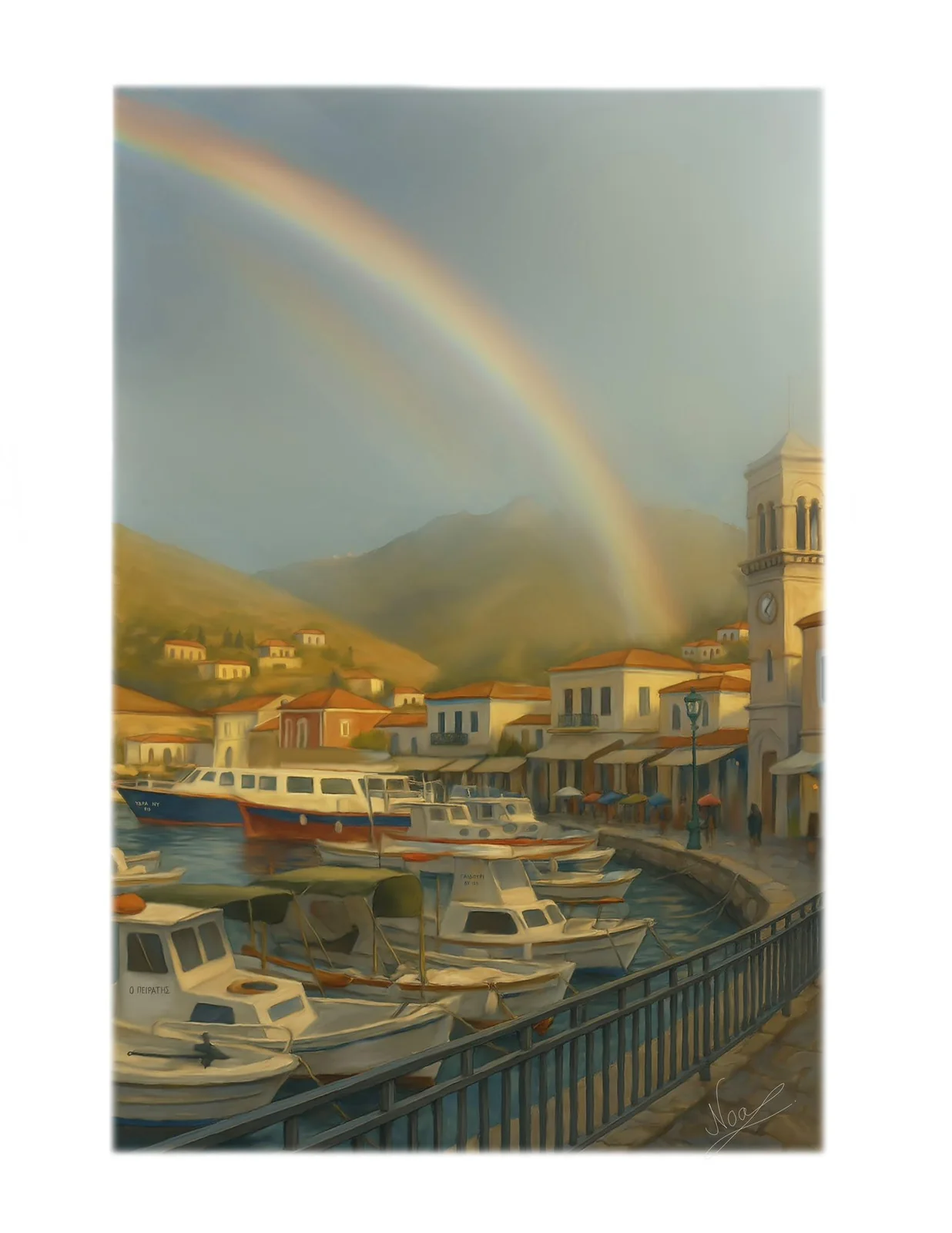 After the Rain, digital painting by Noa Rotem