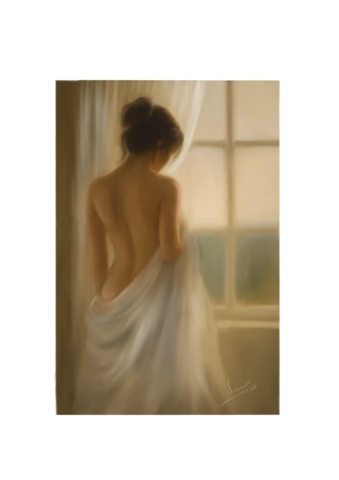 Sheer, digital painting by Noa Rotem